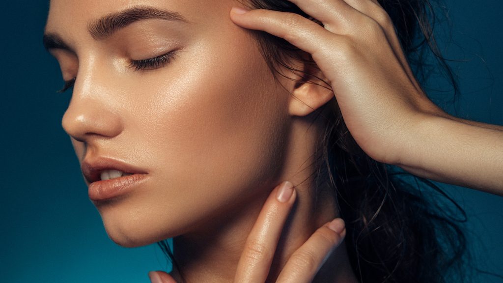 Sculpt the skin between your jawline and neck