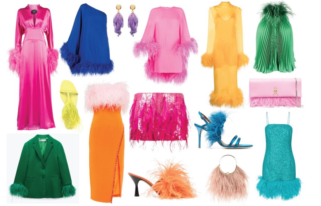 Get the look: feathers